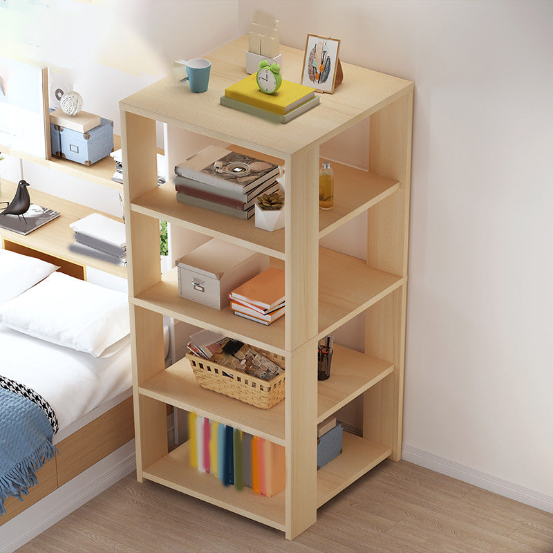 Engineered Wood Bookshelf Standard Scandinavian Open Back Bookcase 12"L x 12"W x 31.5"H Natural 5 Clearhalo 'Bookcases' 'furn' 'furn_bookcases' 'Furniture' 'Office Furniture' 6880697