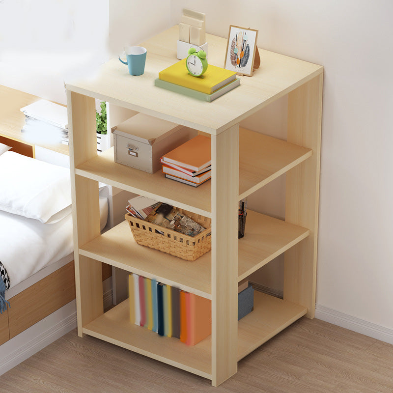 Engineered Wood Bookshelf Standard Scandinavian Open Back Bookcase 15.7"L x 15.7"W x 23.6"H Natural 4 Clearhalo 'Bookcases' 'furn' 'furn_bookcases' 'Furniture' 'Office Furniture' 6880698