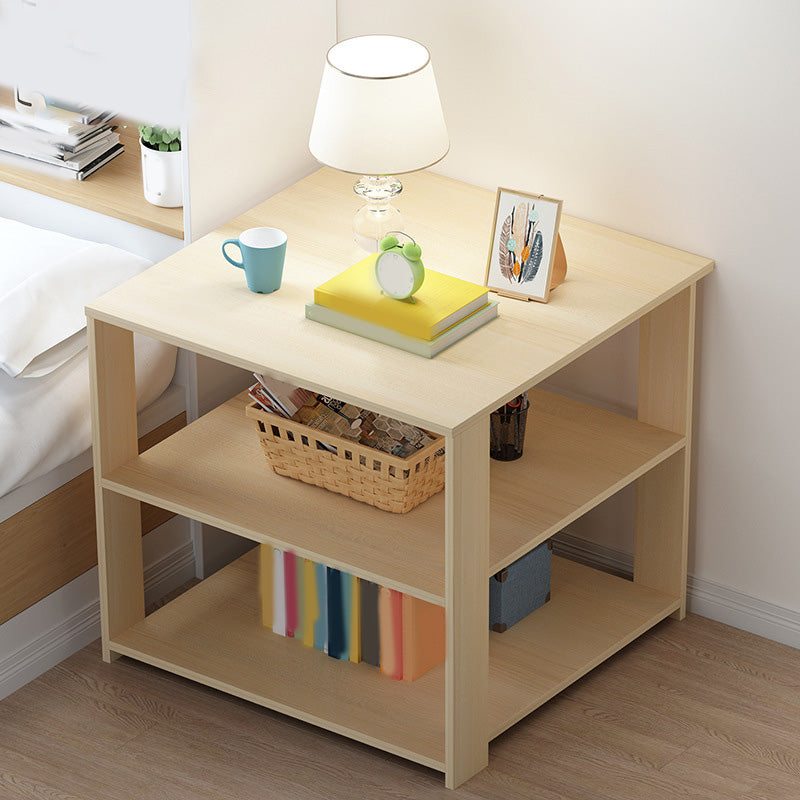 Engineered Wood Bookshelf Standard Scandinavian Open Back Bookcase 16"L x 16"W x 16"H Natural 3 Clearhalo 'Bookcases' 'furn' 'furn_bookcases' 'Furniture' 'Office Furniture' 6880700