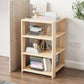 Engineered Wood Bookshelf Standard Scandinavian Open Back Bookcase 12"L x 12"W x 24"H Natural 4 Clearhalo 'Bookcases' 'furn' 'furn_bookcases' 'Furniture' 'Office Furniture' 6880701