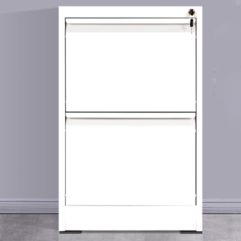 Modern Metal File Cabinet Pure Color Filing Cabinet for Home Office White 2 Clearhalo 'Filing Cabinets' 'filling_cabinets' 'furn' 'furn_filling_cabinets' 'Furniture' 'Office Furniture' 6880967
