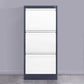 Modern Metal File Cabinet Pure Color Filing Cabinet for Home Office Gray-White 3 Clearhalo 'Filing Cabinets' 'filling_cabinets' 'furn' 'furn_filling_cabinets' 'Furniture' 'Office Furniture' 6880973