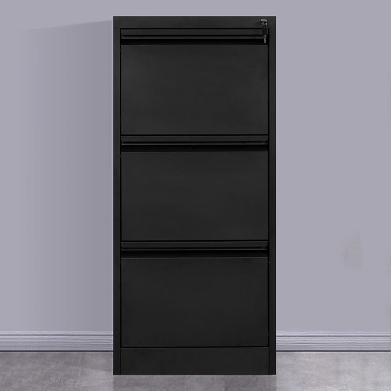 Modern Metal File Cabinet Pure Color Filing Cabinet for Home Office Black 3 Clearhalo 'Filing Cabinets' 'filling_cabinets' 'furn' 'furn_filling_cabinets' 'Furniture' 'Office Furniture' 6880975