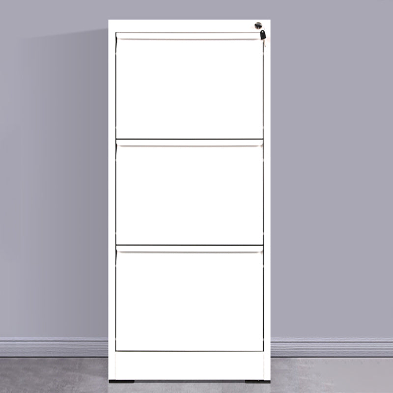 Modern Metal File Cabinet Pure Color Filing Cabinet for Home Office White 3 Clearhalo 'Filing Cabinets' 'filling_cabinets' 'furn' 'furn_filling_cabinets' 'Furniture' 'Office Furniture' 6880977