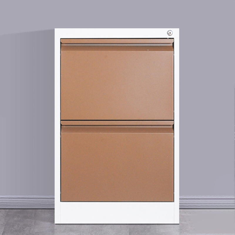 Modern Metal File Cabinet Pure Color Filing Cabinet for Home Office Khaki 2 Clearhalo 'Filing Cabinets' 'filling_cabinets' 'furn' 'furn_filling_cabinets' 'Furniture' 'Office Furniture' 6880978