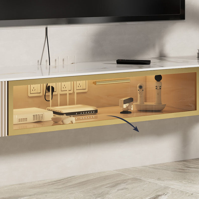 Contemporary TV Console Floating TV Media Console with Drawers Clearhalo 'furn' 'furn_tv_stands_entertainment_centers' 'Furniture' 'Living Room Furniture' 'TV Stands & Entertainment Centers' 'TV Stands & Media Storage Furniture' 'tv_stands_entertainment_centers' 6882010