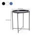 Metal Modern Accent Table Nightstand Antique Finish Bed Nightstand
