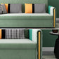 36.22"H Square Arm Sleeper Glam Styled Sleeper Sofa Bed in Green