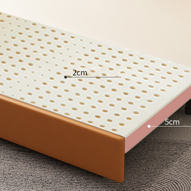 Modern Faux Leather Sleeper Sofa 35.43"H Upholstered Pillow Top Arms Sofa Bed Clearhalo 'furn' 'furn_futons' 'Furniture' 'Futons & Daybeds' 'Futons' 'Living Room Furniture' 6882241