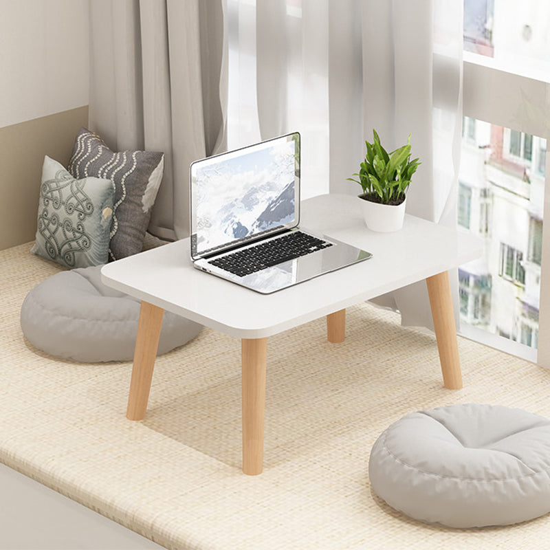 11"H Contemporary Coffee Table Wooden Single Coffee Cocktail Table