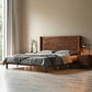 Testiera in legno massiccio materasso da letto standard incluso telaio del letto con gambe personalizzate