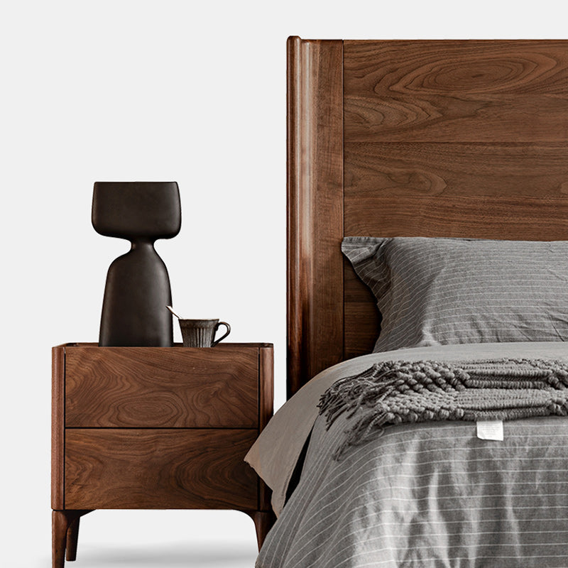 Testiera in legno massiccio materasso da letto standard incluso telaio del letto con gambe personalizzate