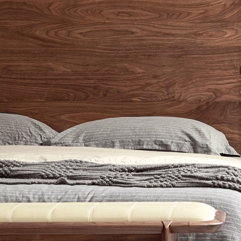 Testiera in legno massiccio materasso da letto standard incluso telaio del letto con gambe personalizzate