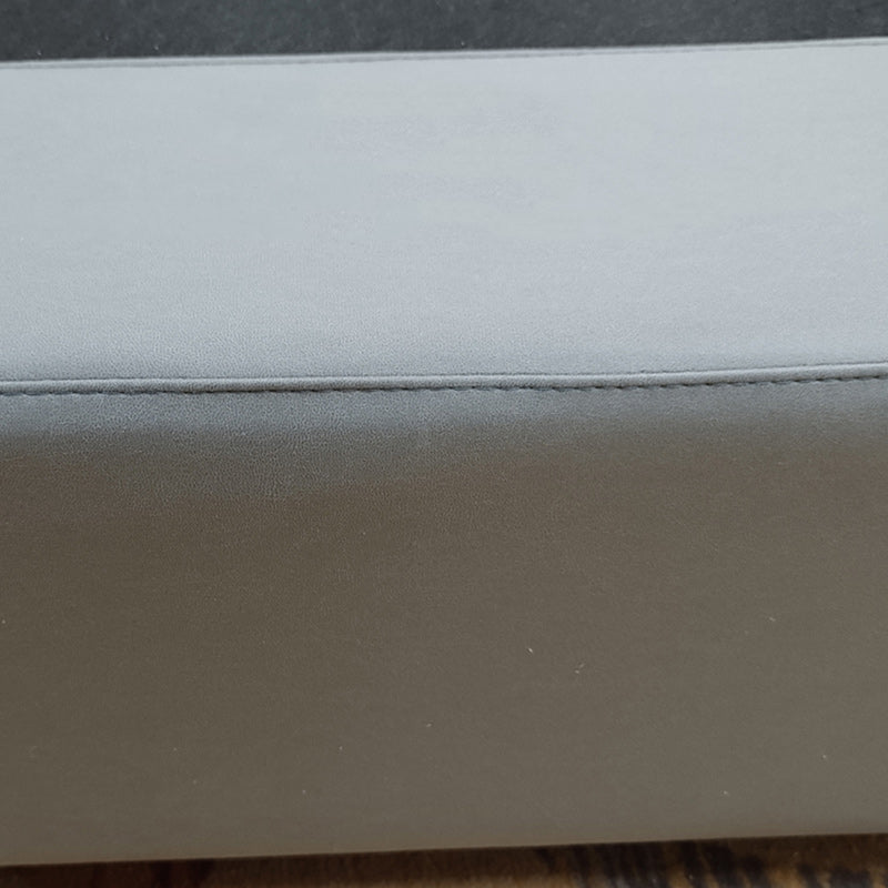 Eigentijdse lage matras inbegrepen bedframe grijs gestoffeerd getuft bed met 3 laden