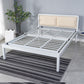 Metallplattformbett 36,61 "High Standard -Bett mit gepolstertem Kopfteil