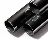 Black/White Open-Frame Bed 50" High Metal Bed with Headboard