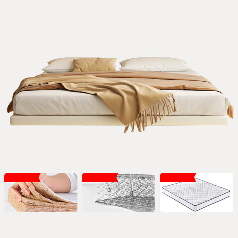 Piattaforma piattaforma letto in legno massiccio senza testiera e pedana, luce non inclusa