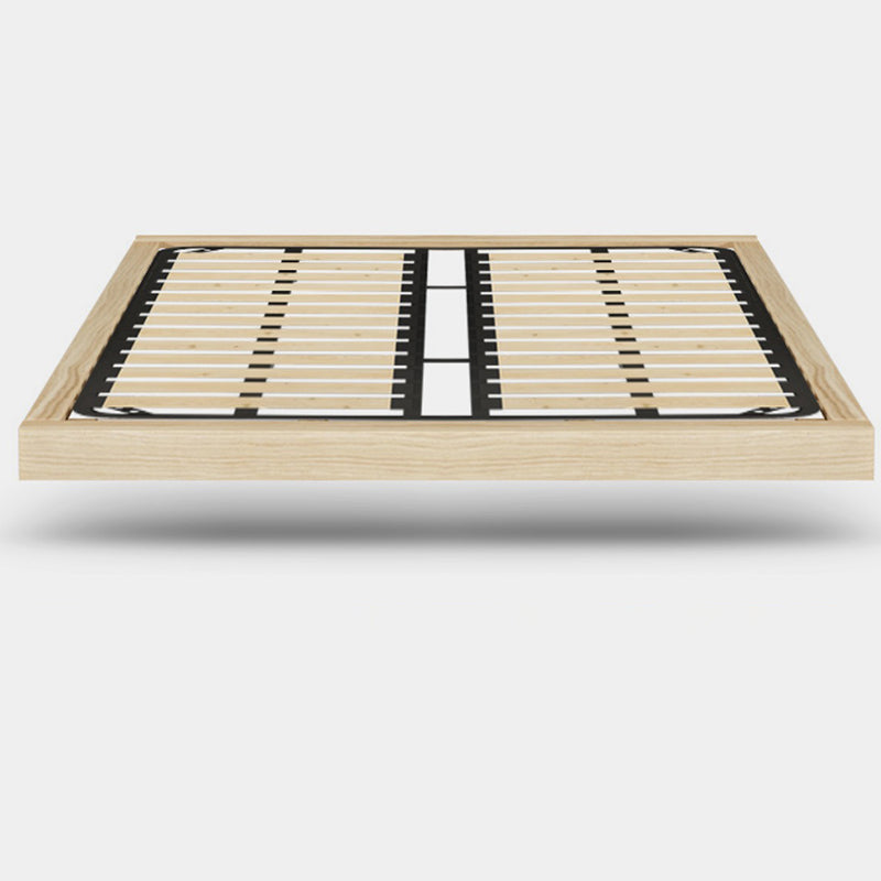 Piattaforma piattaforma letto in legno massiccio senza testiera e pedana, luce non inclusa