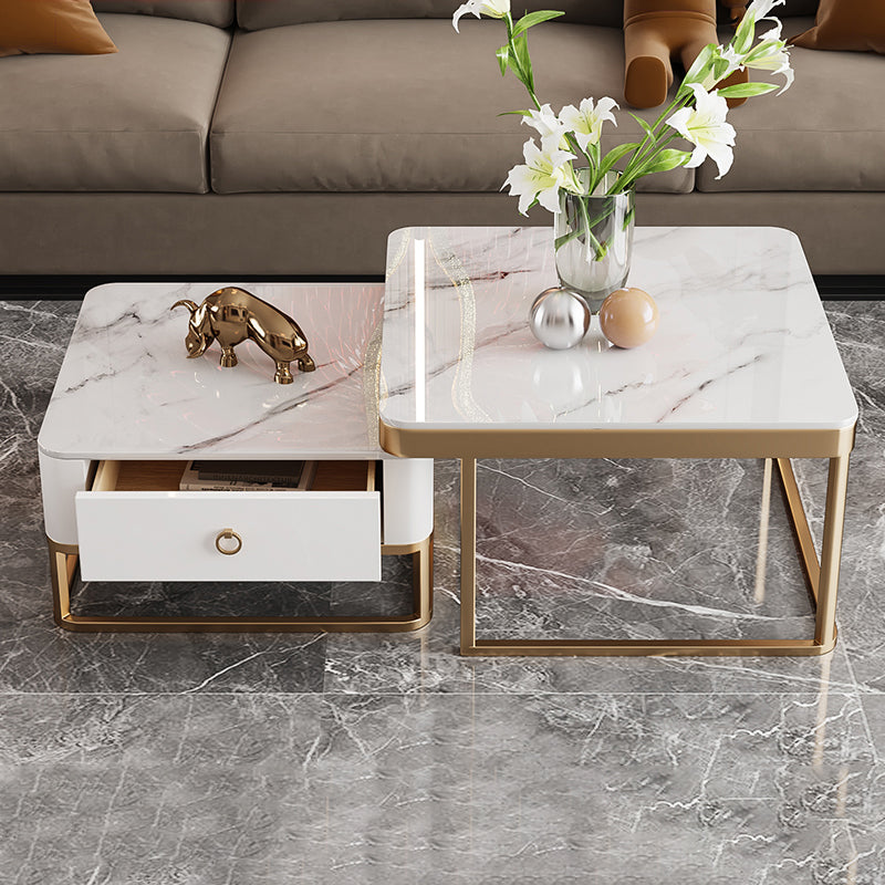 Frame frame salontafel glamour vierkante cocktailtafel met lade