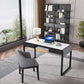 MODERNA STONE DESK OFFICE RECTANGLE TASSTANTE CON 2 cassetti per la casa