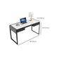 Modern Stone Office Desk Rectangular Desk con 2 cajones para el hogar