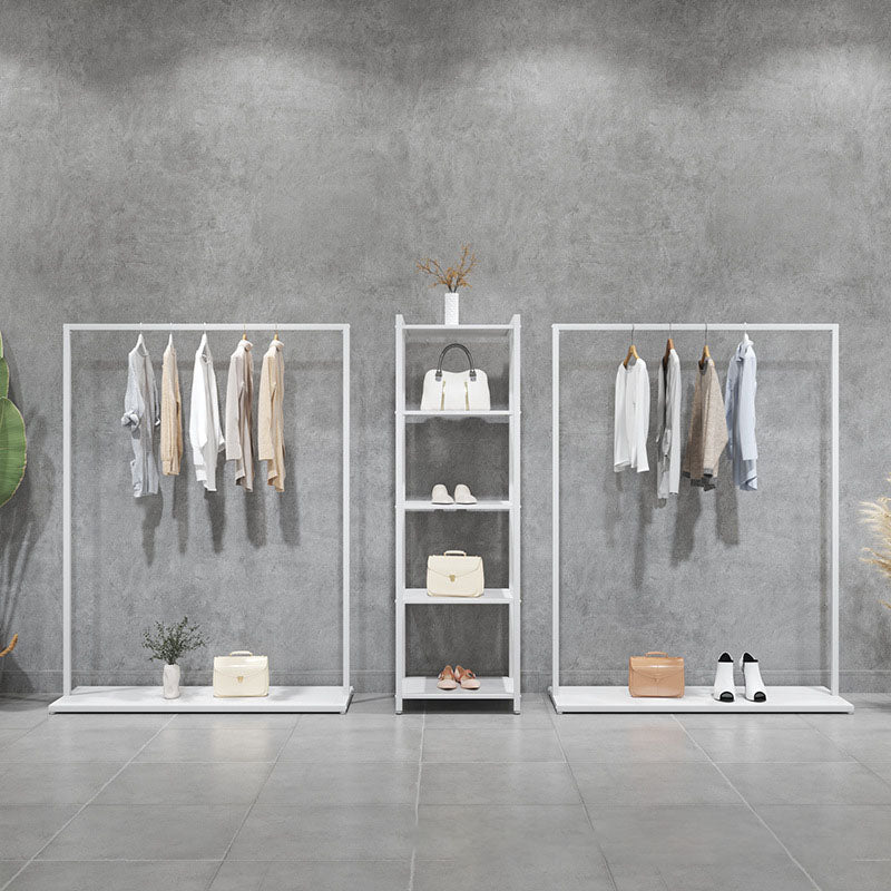 Contemporary Metal Coat Rack Free Standing Coat Hangers for Living Room Clearhalo 'Entry & Mudroom Furniture' 'furn' 'furn_hall_tree_coat_racks' 'Furniture' 'Hall Trees & Coat Racks' 'hall_tree_coat_racks' 6883353