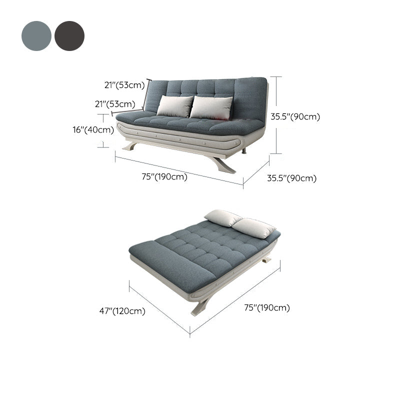 35,43 "H divani convertibili con deboli convertibili con miscela di cotone