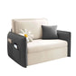 Glam Styled 35.43" H Sleeper Sofa Upholstered Square Arms Sofa Bed Clearhalo 'furn' 'furn_futons' 'Furniture' 'Futons & Daybeds' 'Futons' 'Living Room Furniture' 6883456