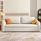 Contemporary Faux Leather Sleeper Sofa 30.7"H Slope Arm Sofa Bed
