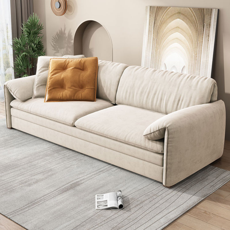 Glam Styled Fiber Sleeper Sofa Upholstered Pillow Top Arms Sofa Bed Storage Not Included Clearhalo 'furn' 'furn_futons' 'Furniture' 'Futons & Daybeds' 'Futons' 'Living Room Furniture' 6883498