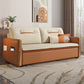 31.5"H Faux Leather Sleeper Sofa Upholstered Square Arm Sofa Bed