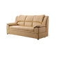 Modern Leather Pillow Top Arms Sleeper Sofa Biscuit Back Sofa Bed