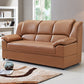 Modern Leather Pillow Top Arms Sleeper Sofa Biscuit Back Sofa Bed