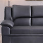 Modern Leather Pillow Top Arms Sleeper Sofa Biscuit Back Sofa Bed