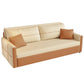 Scandinavian Square Arm Sofa Bed 33.46" H Sleeper with Storage