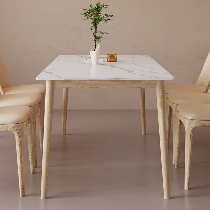 Moderno 1/2/6/7/9 pezzi set da pranzo tavolo da pranzo in pietra rettangolo per sala da pranzo
