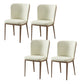 Set da pranzo moderno con sedie a schiera solida 1/4/5/7 pezzi set di dinette bianca