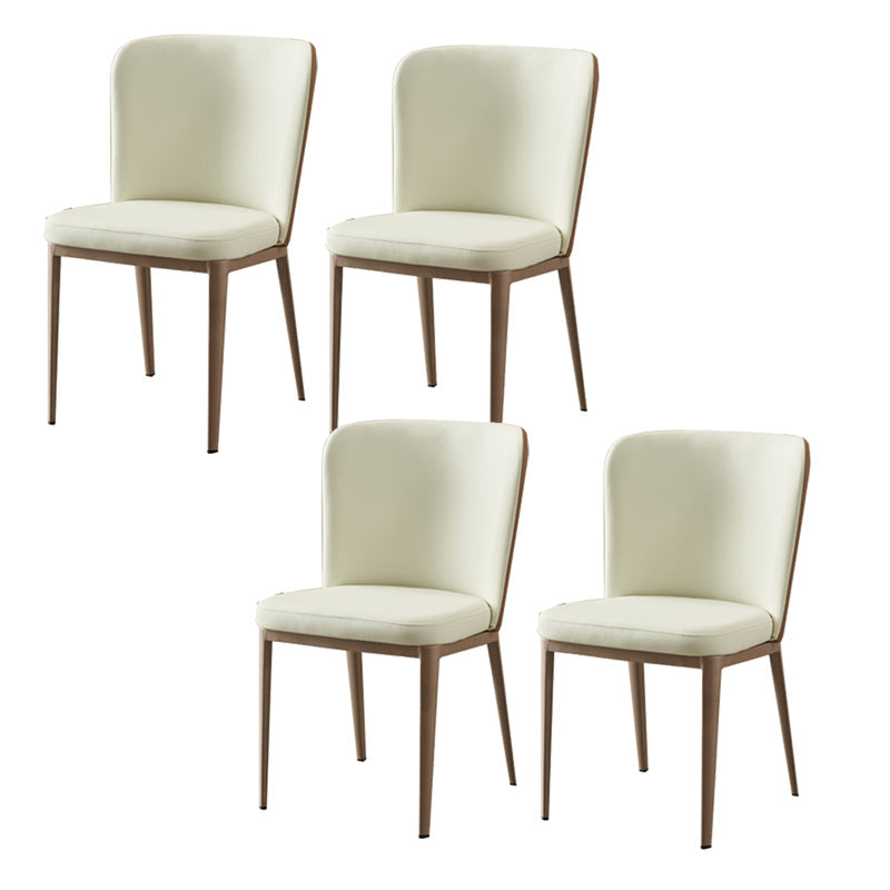 Set da pranzo moderno con sedie a schiera solida 1/4/5/7 pezzi set di dinette bianca