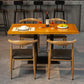 Massief houten dinerset 1/4/5 pc's industriële dinette set voor thuis