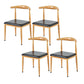 Juego de comedor de madera maciza 1/4/5 PCS Industrial Dinette Set para hogar