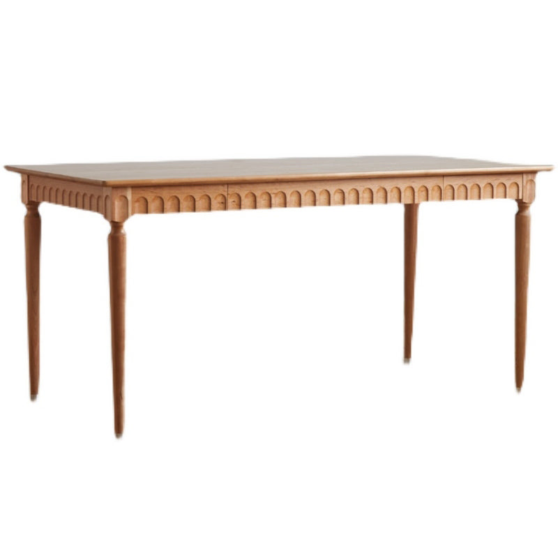 Modern Pine Wood Dining Set 1/5 Pcs Brown Dinette Set for Home Clearhalo 'Dining Room Sets' 'Dining Tables & Seating' 'dining_room_set' 'furn' 'furn_dining_room_set' 'Furniture' 'Kitchen & Dining Furniture' 6886517