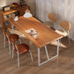 Brown Ash Wood Modern Dining Table Set 1/2/5 Pcs Dinette Set for Home Clearhalo 'Dining Room Sets' 'Dining Tables & Seating' 'dining_room_set' 'furn' 'furn_dining_room_set' 'Furniture' 'Kitchen & Dining Furniture' 6886531