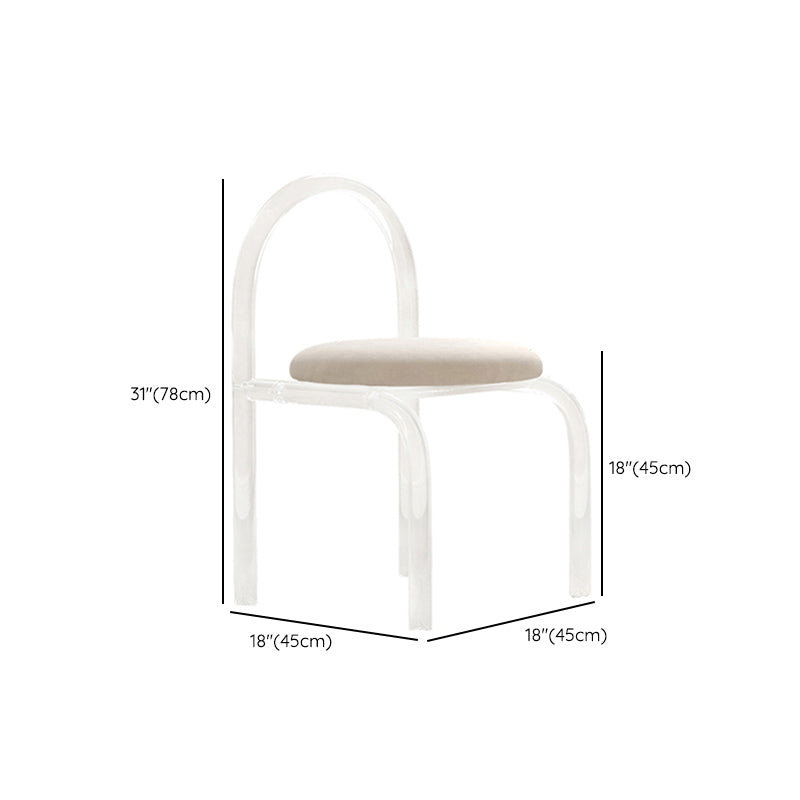 Acrylic Contemporary Dining Set 1/2/5 Pcs Rectangle Dining Table Set for Home Clearhalo 'Dining Room Sets' 'Dining Tables & Seating' 'dining_room_set' 'furn' 'furn_dining_room_set' 'Furniture' 'Kitchen & Dining Furniture' 6886586