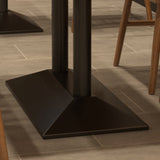 Set di tavoli da pranzo industriale in legno massiccio 1/2/3/5 PC Dinette marrone chiaro