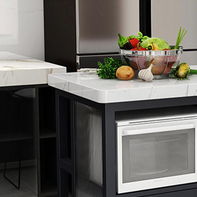 Table à manger de table de cuisine table de préparation moderne avec armoire de rangement