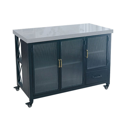 Tavolo da pranzo dell'isola da cucina Tavolo di preparazione con mobile in magazzino