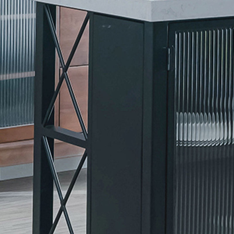 Tavolo da pranzo dell'isola da cucina Tavolo di preparazione con mobile in magazzino