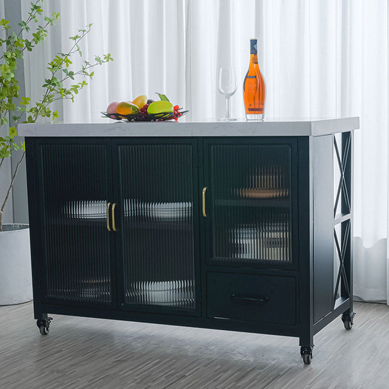 Tavolo da pranzo dell'isola da cucina Tavolo di preparazione con mobile in magazzino