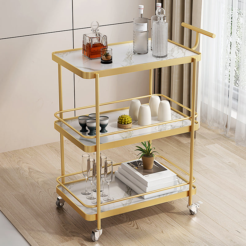 Dining Room Modern Prep Table Rolling Open Shelves Kitchen Trolley Clearhalo 'furn' 'furn_kitchen_islands_carts' 'Furniture' 'Kitchen & Dining Furniture' 'Kitchen Islands & Carts' 'kitchen_islands_carts' 6886805