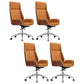 Contemporary No Arm Executive Chair Wheels Included Managers Chair for Office